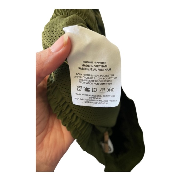 NIKE Standard Fit Mid Thigh Length Athletic Shorts Olive Green Size XXL - Picture 7 of 11